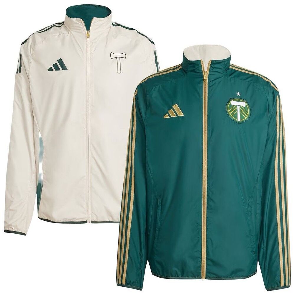 Adidas Portland Timbers 2025 On-Field Reversible Team Anthem Jacket